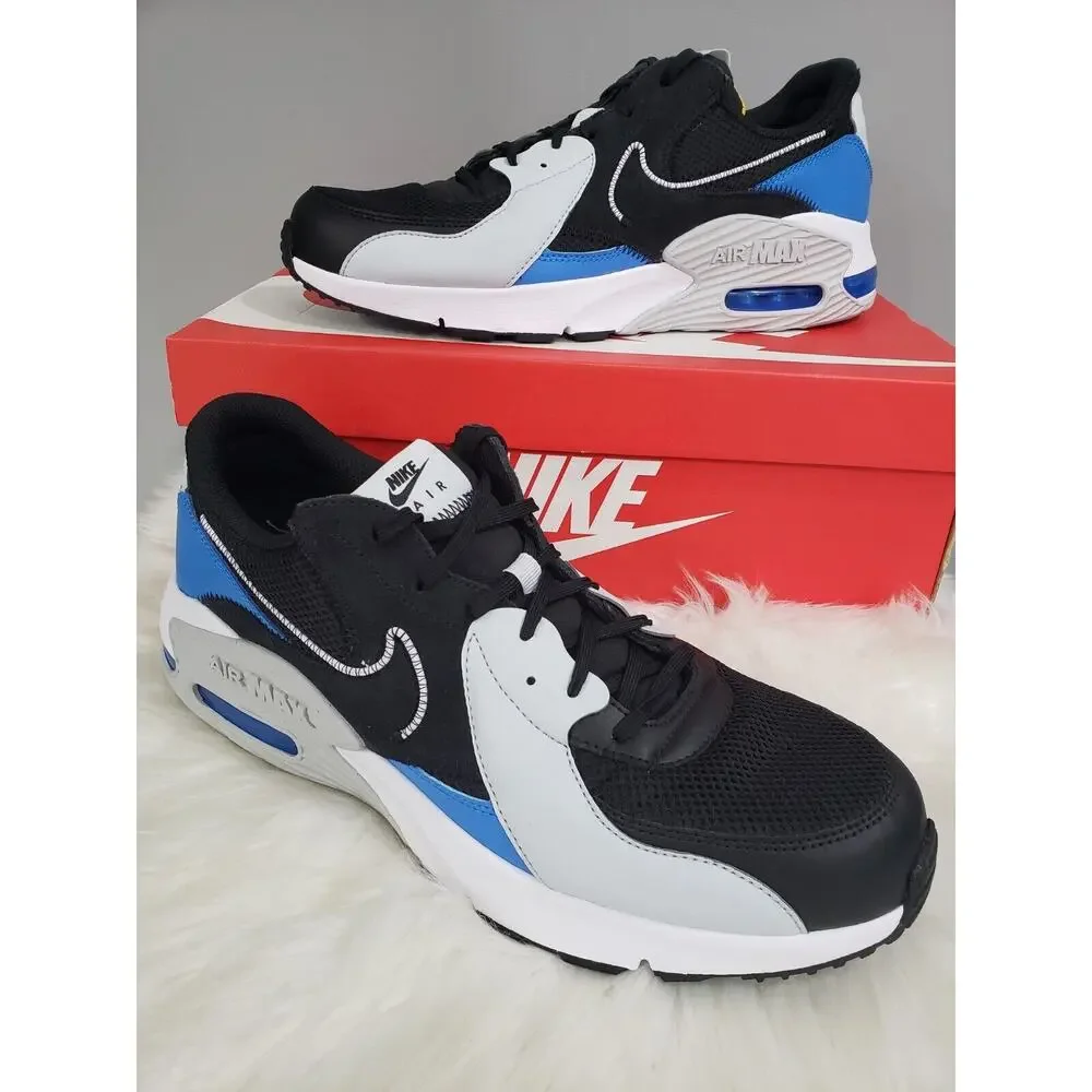 NEW Nike Air Max Excee Black White Photo Blue Sneakers Shoes DQ3993-002 Men's 13